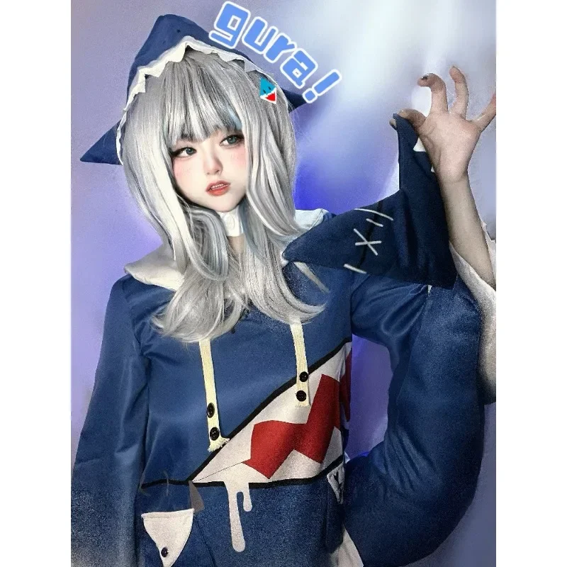 Anime Cosplay Youtuber - Hololive Gawr Gura Cosplay Costume ENG
