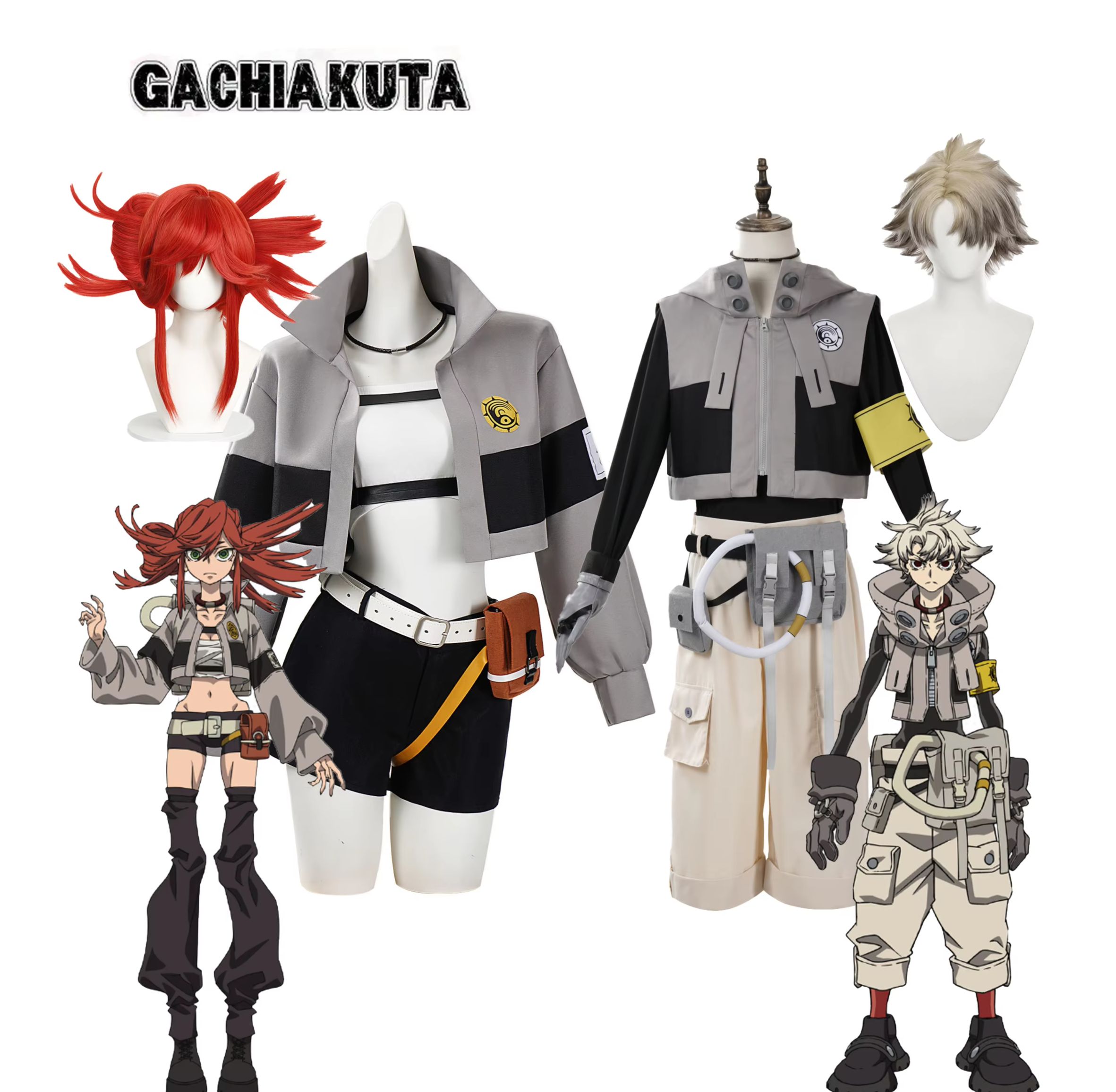 Anime Cosplay Plus Size - GACHIAKUTA Riyo Cosplay Costume Anime Reaper