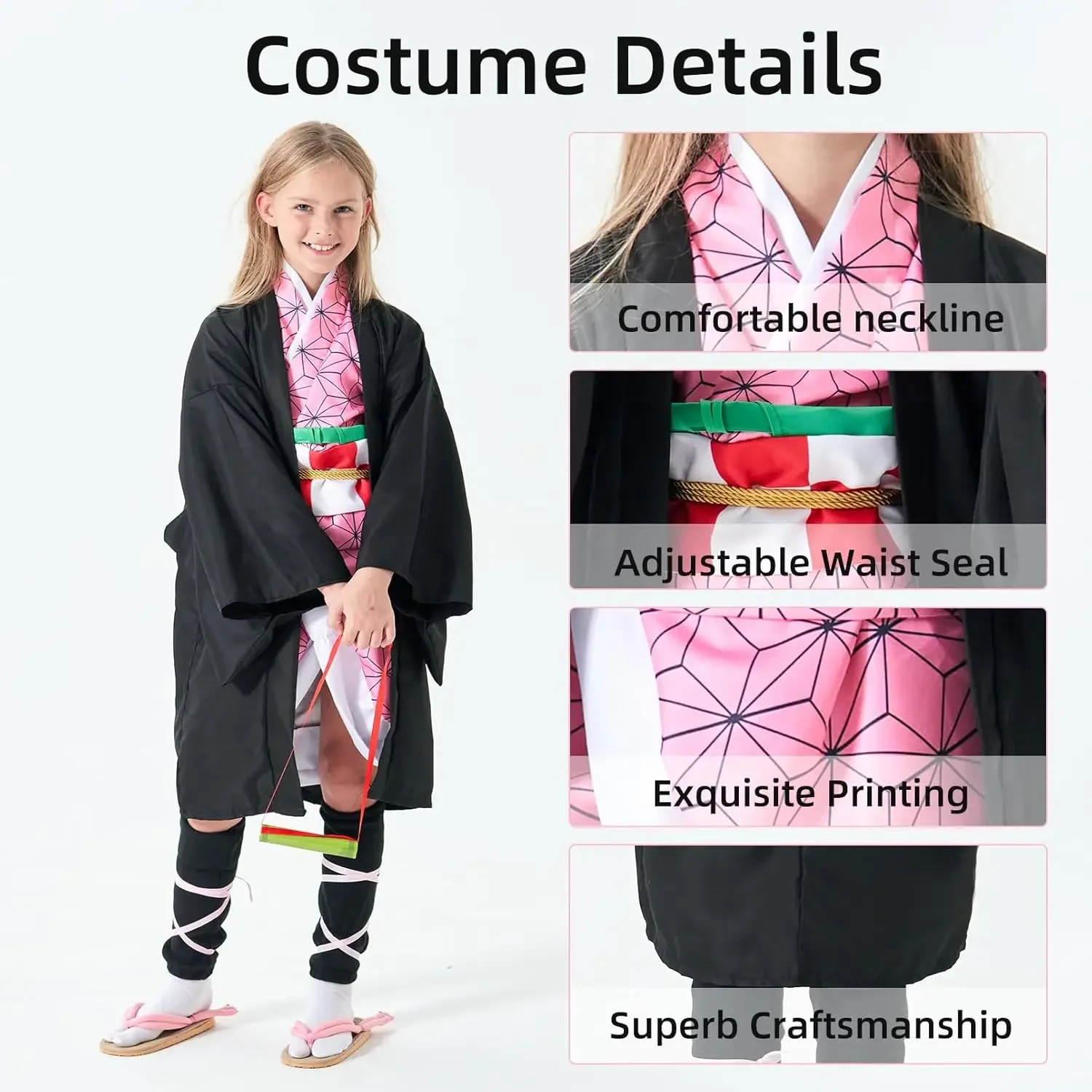 Anime Cosplay Demon Slayer - Slayer Suits Outfit Anime Kamado Nezuko