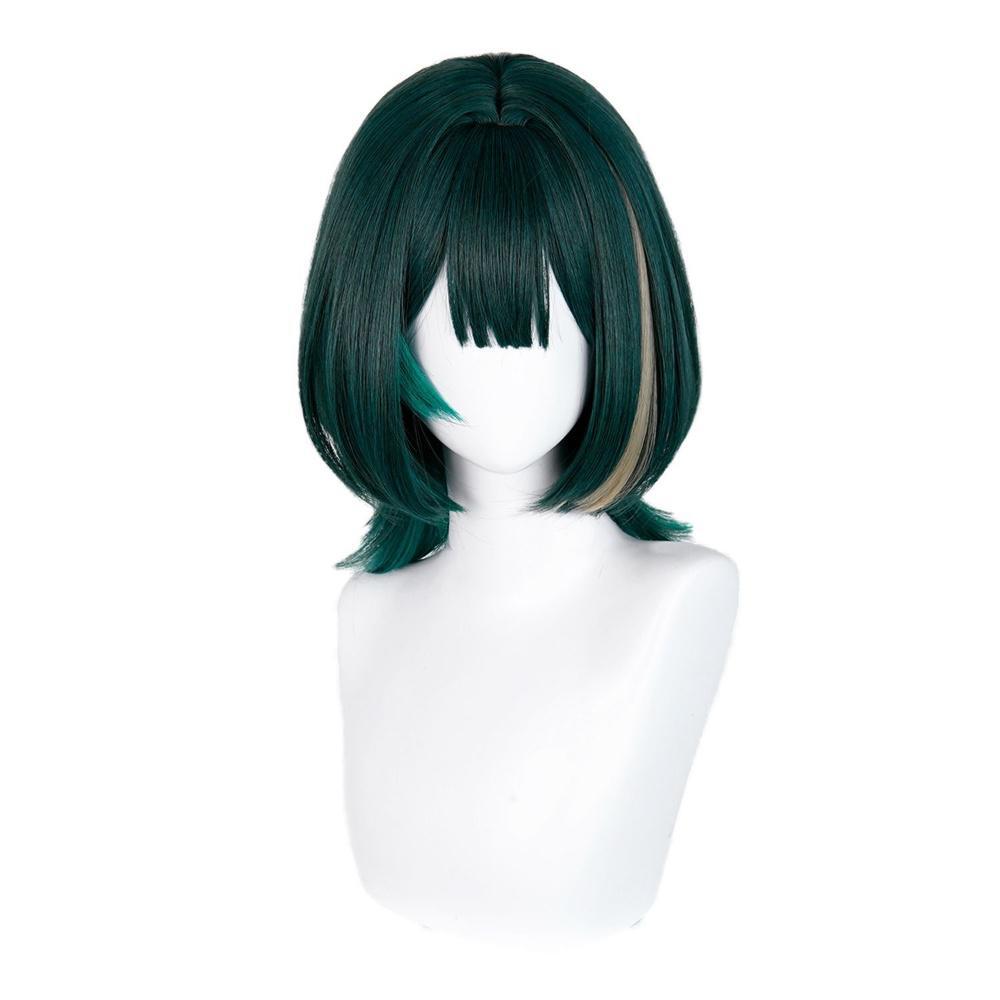Anime Cosplay Female - Anime Nefer Cosplay Wig Green Highlights
