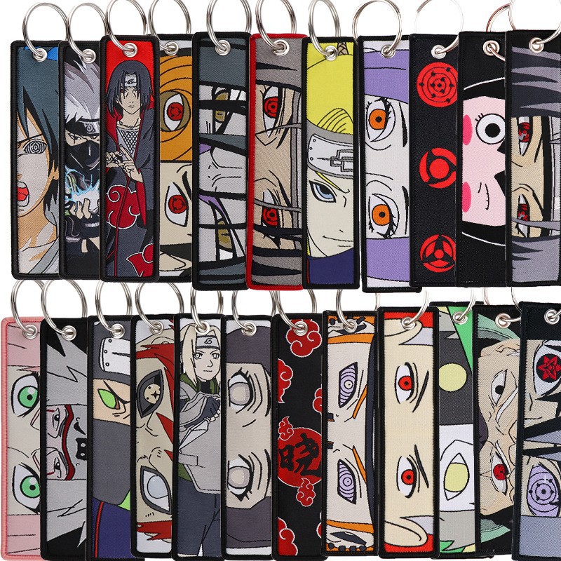 Anime Cosplay Naruto - Anime Naruto Embroidery Key Fobs Cool