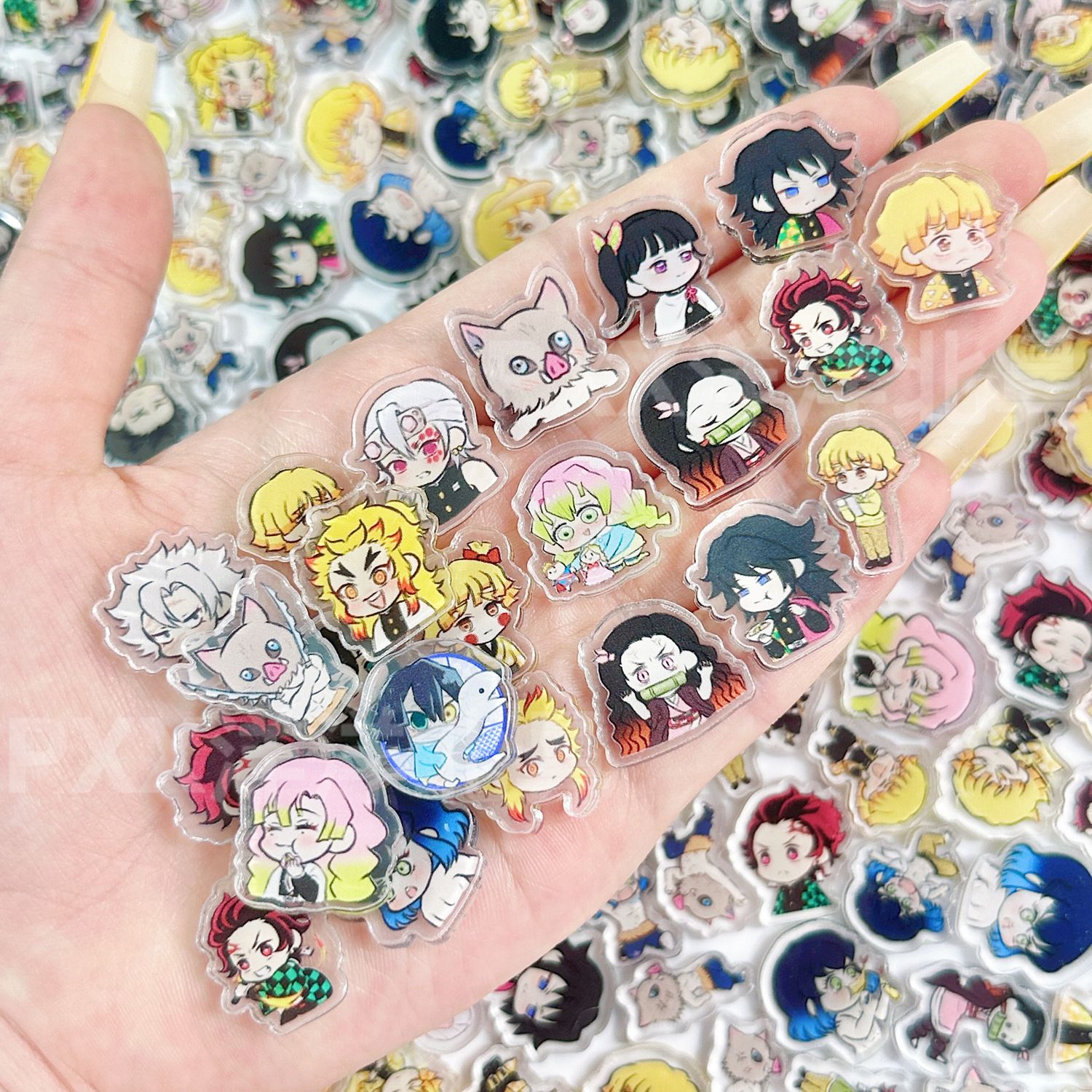 50/100Pcs 1/2cm Mini Demon Sla - Anime Cosplay Demon Slayer review and price
