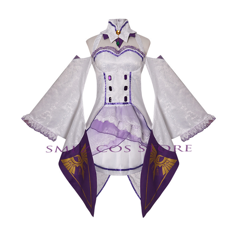 Emilia Cosplay Anime Re Zero K - Anime Cosplay Wigs review and price