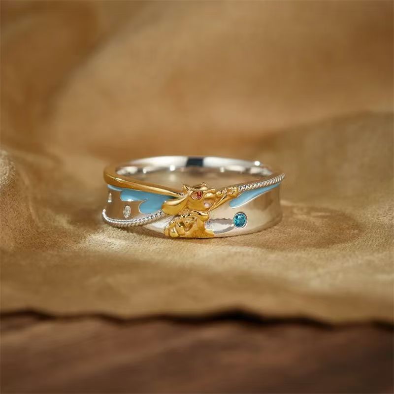 Pokémon Riolu Couple Rings - C - Anime Cosplay For Couples review and price