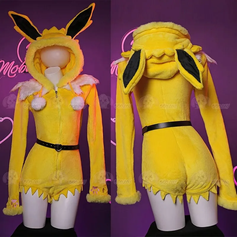 Sexy Deep V Hooded Bodysuit So - Anime Cosplay Bunny review and price