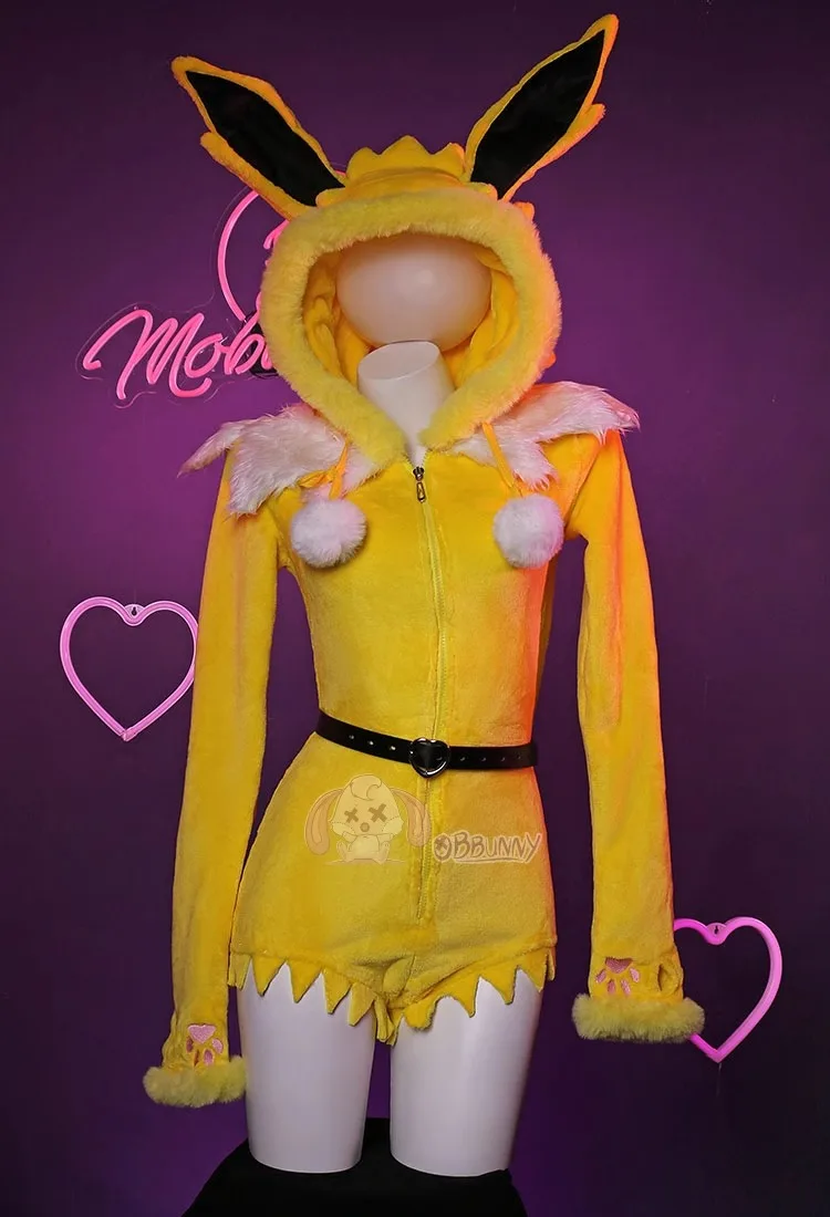 Sexy Deep V Hooded Bodysuit So - Anime Cosplay Bunny review and price