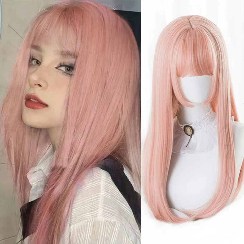 2026 Houyan synthetic long str - Cosplay Anime Pink Hair review and price