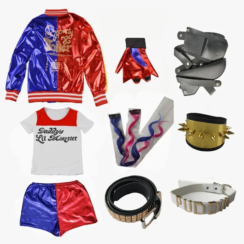 ABC123Halloween Kids Adult Cos - Anime Harley Quinn Cosplay review and price
