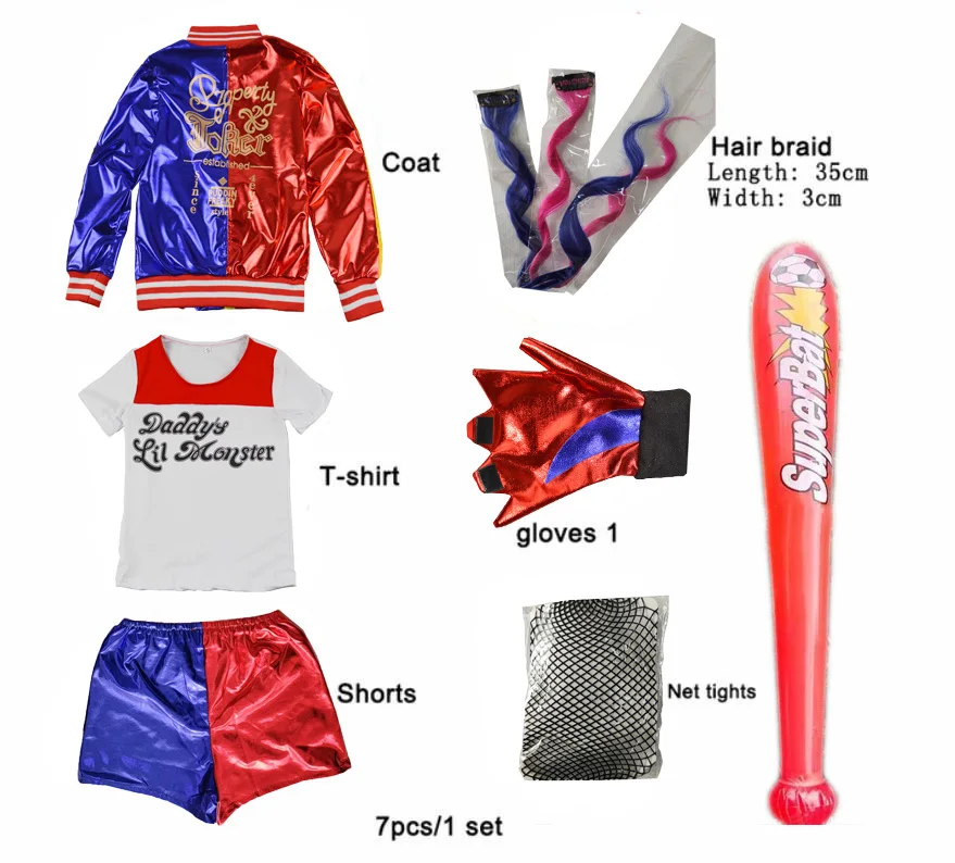 Harley Costumes Cosplay Suicid - Anime Harley Quinn Cosplay review and price
