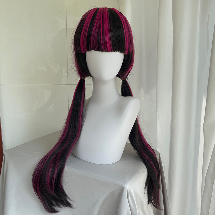 High Quality Movie Draculaura  - Cosplay Anime Pink Hair review and price